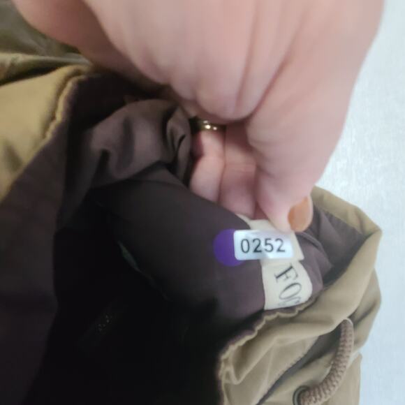 London Fog mens brown rain quilted removable liner jacket Sz Large Long Gorpcore - Picture 11 of 11